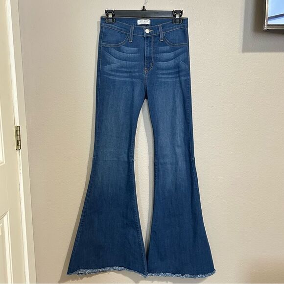 Judy Blue Memphis high waist super flare bell bottom jeans women’s size 9 / 29 - Picture 1 of 8